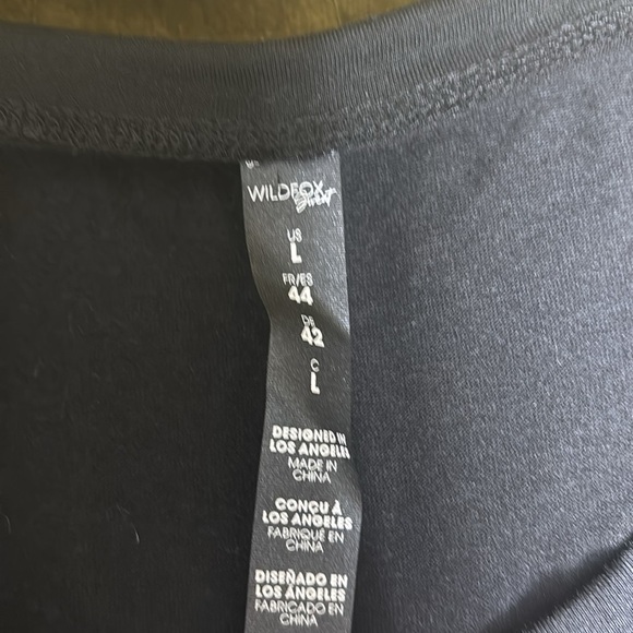 Wildfox SweaBlack Criss Cross Sides Boxy Muscle Tank Top Haley Crop size L - Picture 11 of 13